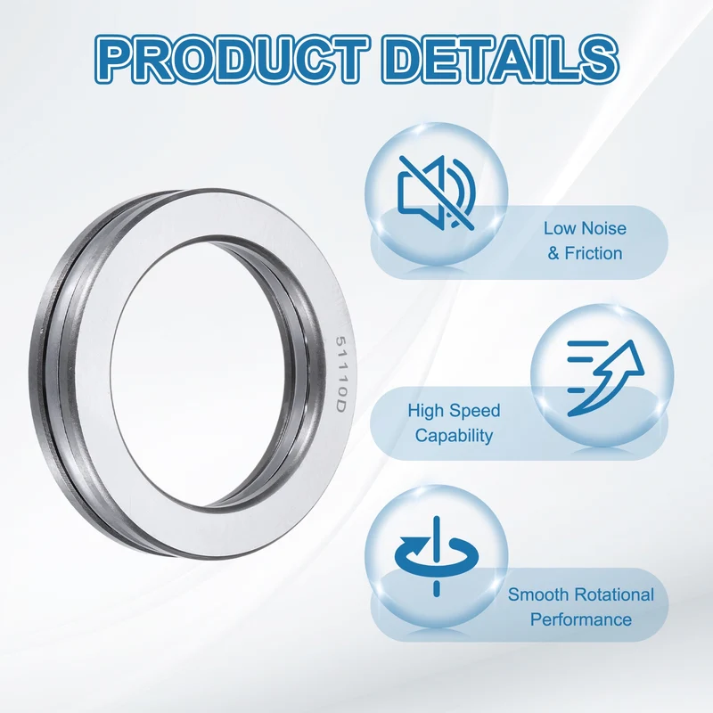 51110D Thrust Ball Bearing, Axial Ball Bearing 49.5x70x14mm