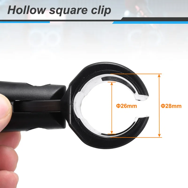 2Pcs Hollow Square Microphone Clip with 5/8" Male to 3/8" Female Screw Adapter