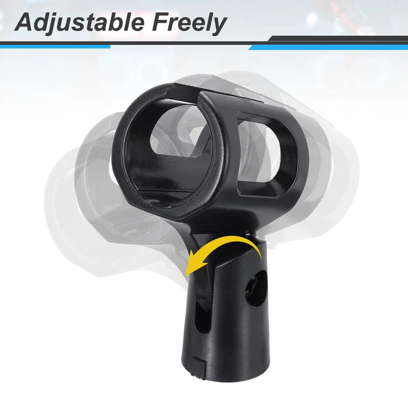 2Pcs Hollow Square Microphone Clip with 5/8" Male to 3/8" Female Screw Adapter