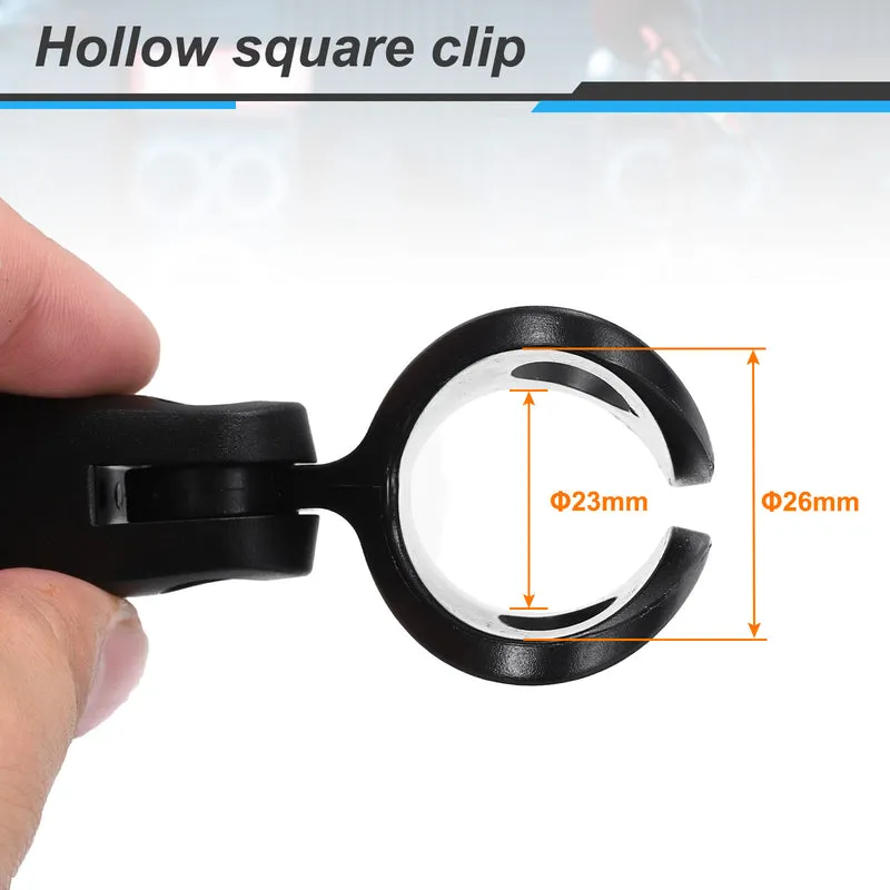 2Pcs Hollow Round Microphone Clip with 5/8" Male to 3/8" Female Screw Adapter
