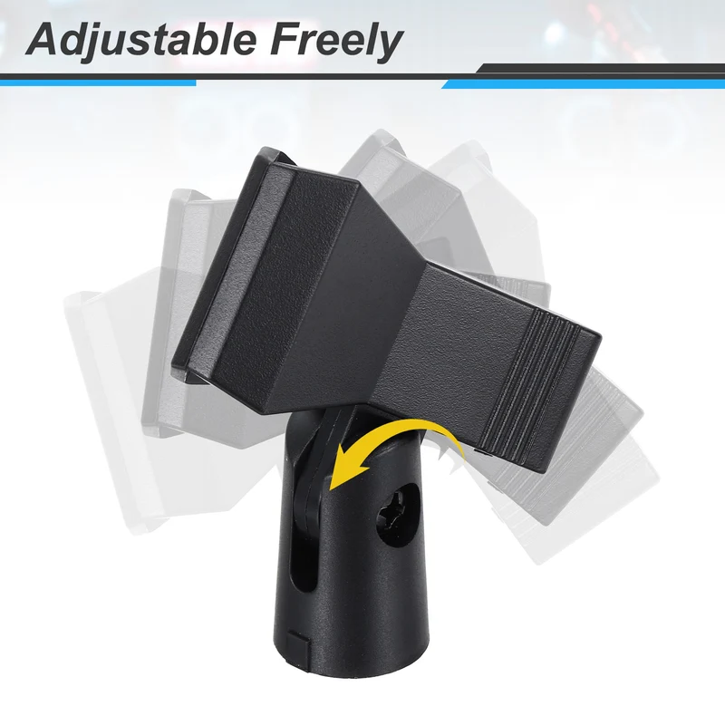 4Pcs Butterfly Microphone Clip with 5/8" Male to 3/8" Female Screw Adapter