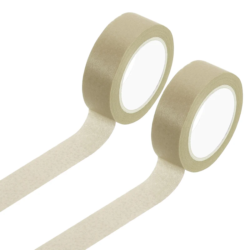 2 Rolls Colored Masking Tape, 11 Yards x 0.6" Decorative Tape, Khaki