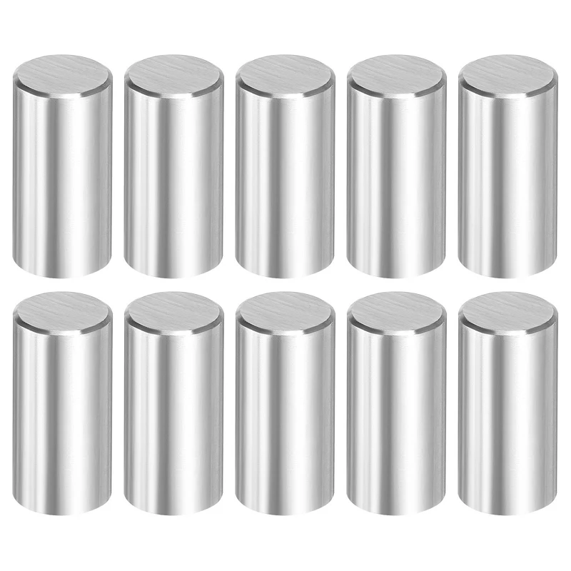 10Pcs 12mm x 25mm Dowel Pins 316L Stainless Steel Shelf Support Peg Pin