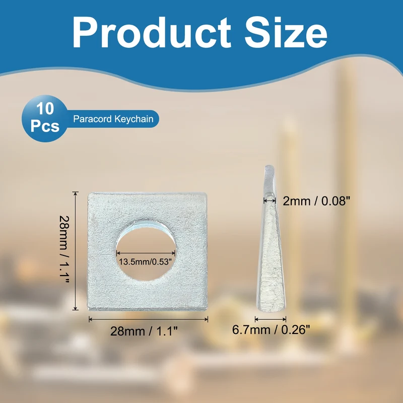 10 Pcs M12 Beveled Square Washers Thickness 2 to 6.7mm Galvanized Wedge Washers