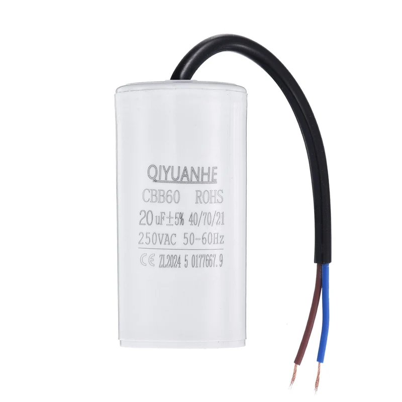 CBB60 20uf Running Capacitor 250VAC 50/60Hz 75x37mm