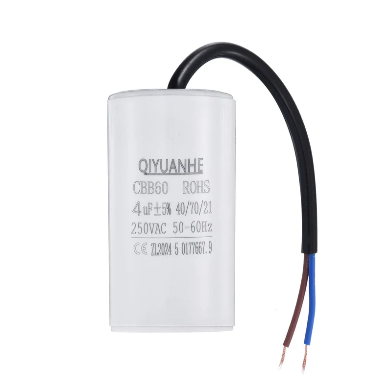 CBB60 4uf Running Capacitor 250VAC 50/60Hz 66x35mm
