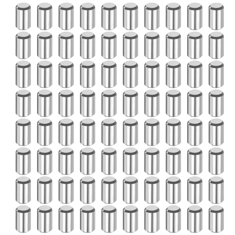 80 Pcs 4 mm x 6 mm Dowel Pins 316L Stainless Steel Shelf Support Peg Pin