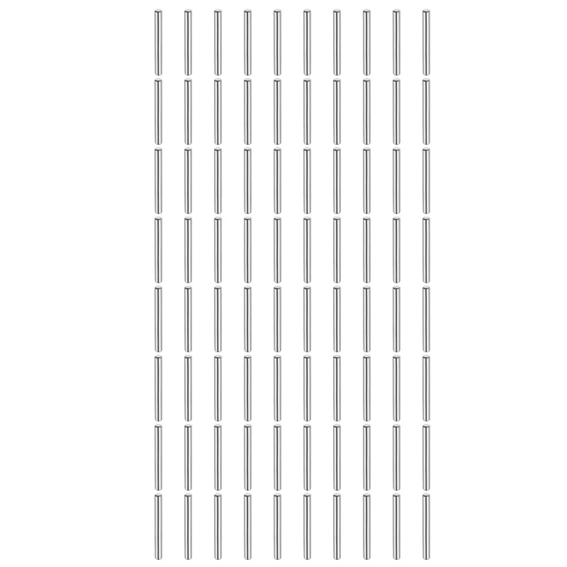 80 Pcs 3 mm x 25 mm Dowel Pins 316L Stainless Steel Shelf Support Peg Pin