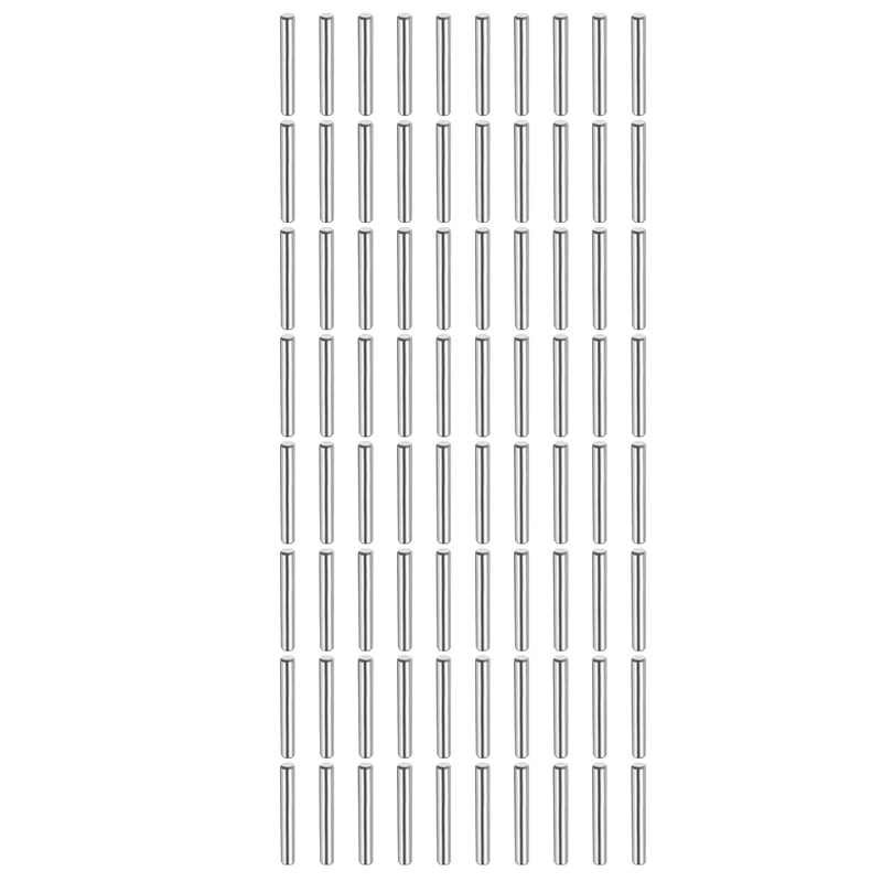 80Pcs 3mm x 22mm Dowel Pins 316L Stainless Steel Shelf Support Peg Pin