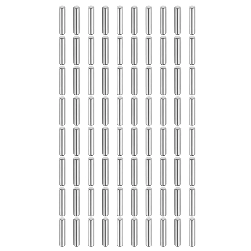 80 Pcs 3 mm x 16 mm Dowel Pins 316L Stainless Steel Shelf Support Peg Pin