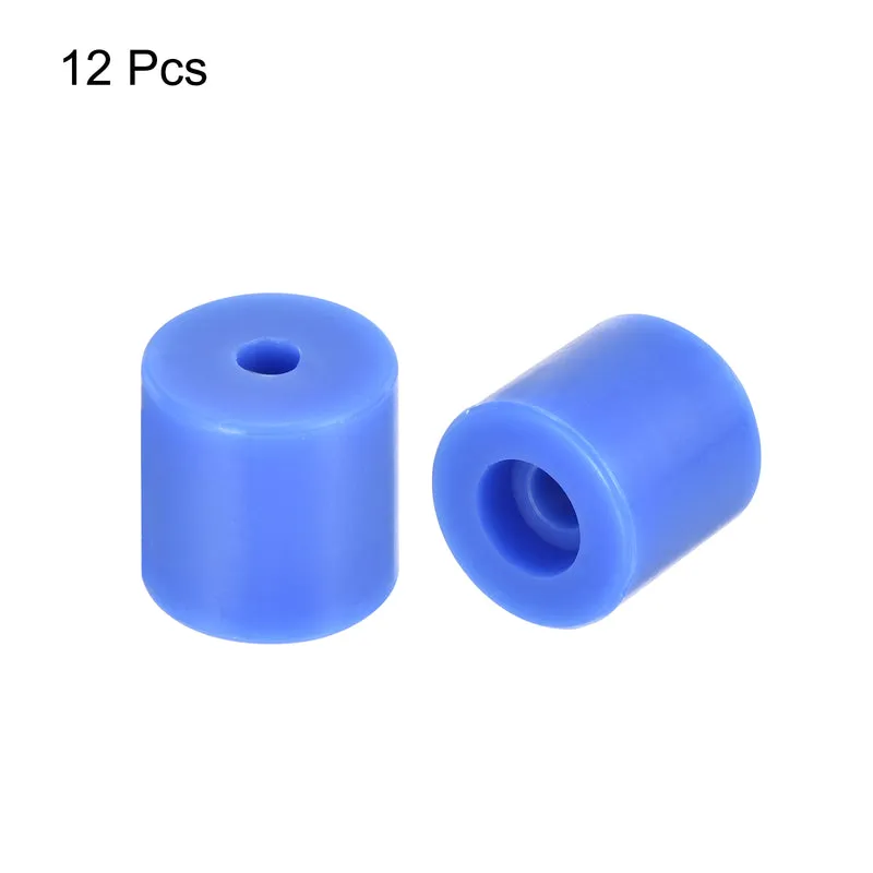 12Pcs Silicone Bed Mounts 3D Printer Heat Bed Silicone Leveling Column Silicone Buffer 16mm for 3D Printer Blue