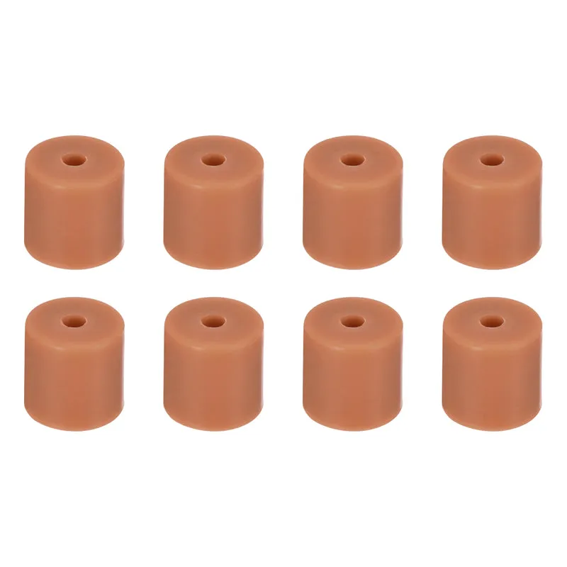 8Pcs Silicone Bed Mounts 3D Printer Heat Bed Silicone Leveling Column Silicone Buffer 16mm for 3D Printer Brown