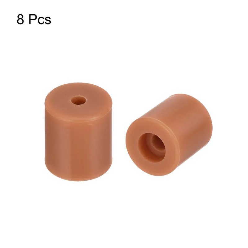 8Pcs Silicone Bed Mounts 3D Printer Heat Bed Silicone Leveling Column Silicone Buffer 18mm for 3D Printer Brown