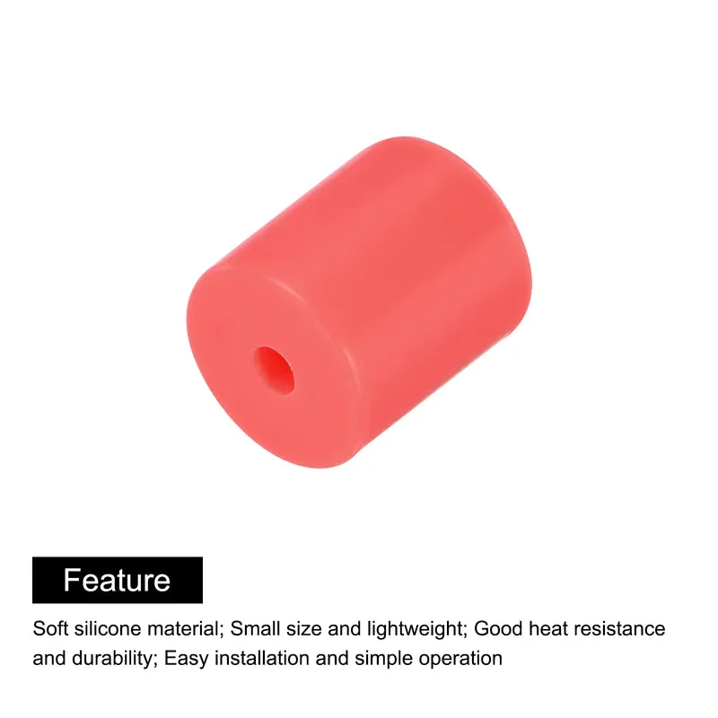 12Pcs Silicone Bed Mounts 3D Printer Heat Bed Silicone Leveling Column Silicone Buffer 18mm for 3D Printer Red