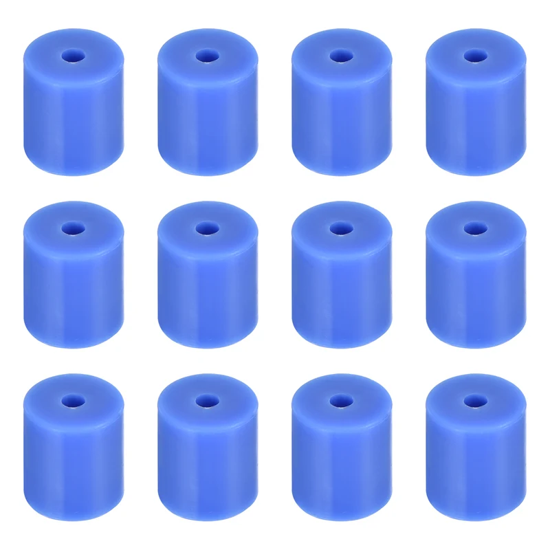 12Pcs Silicone Bed Mounts Leveling Column Silicone Buffer 18mm Blue