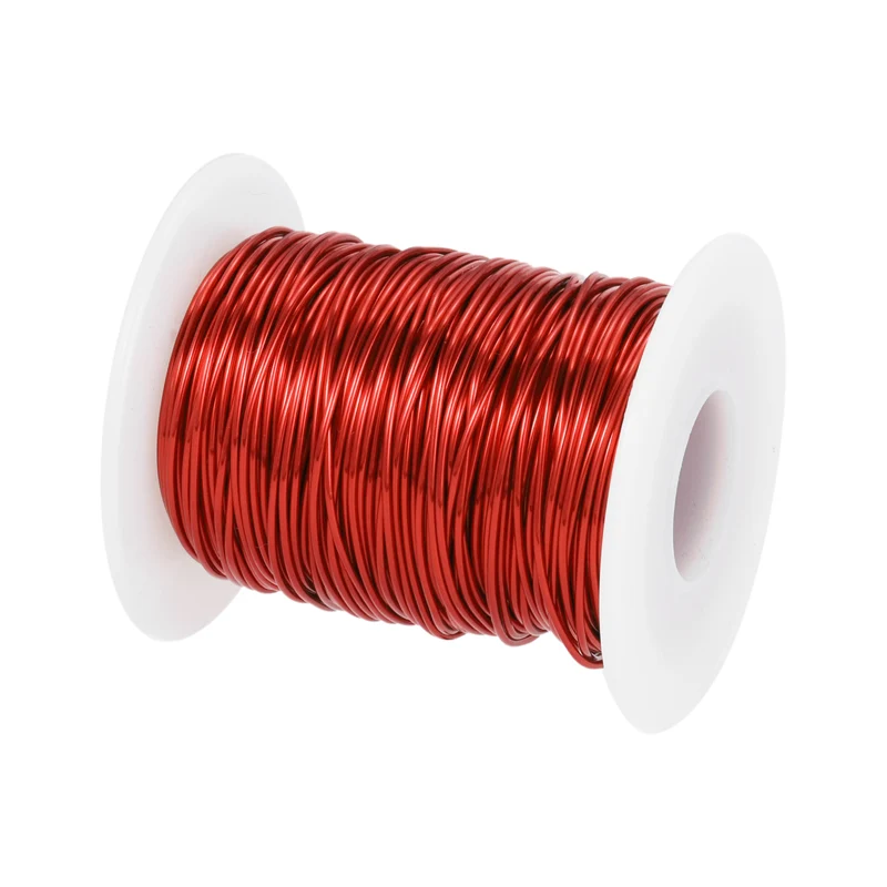 0.8mm Magnet Wire 148ft Enameled Magnet Winding Copper Wire 200g,Red