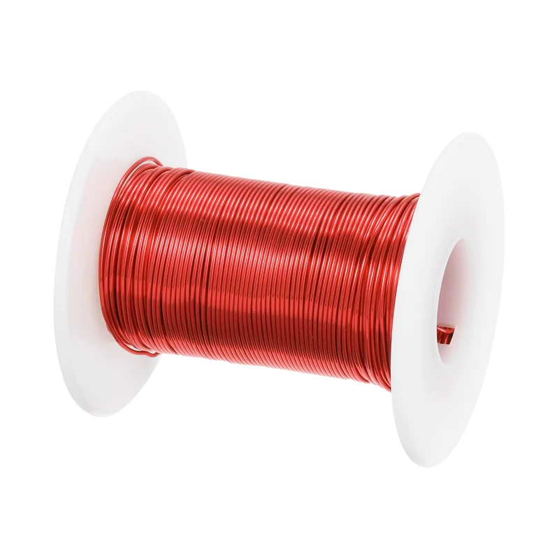 0.75mm Magnet Wire 82ft Enameled Magnet Winding Copper Wire 100g,Red