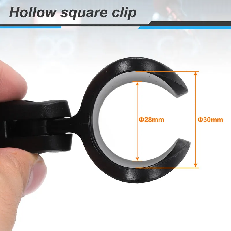 4Pcs Solid Round Microphone Clip with 5/8" Male to 3/8" Female Screw Adapter