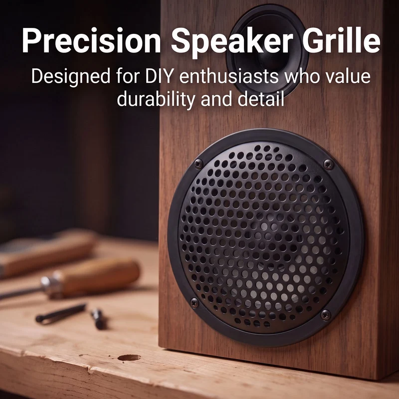 6 Inch Speaker Grill Cover Subwoofer Protector Dust Cover Black