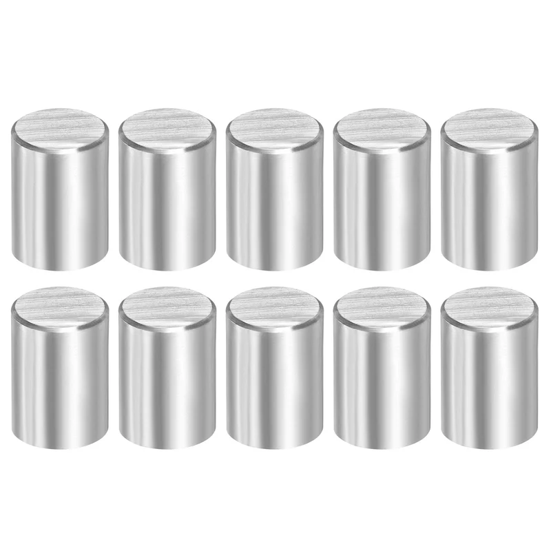 10 Pcs 12 mm x 15 mm Dowel Pins, 316L Stainless Steel Shelf Support Peg Pin