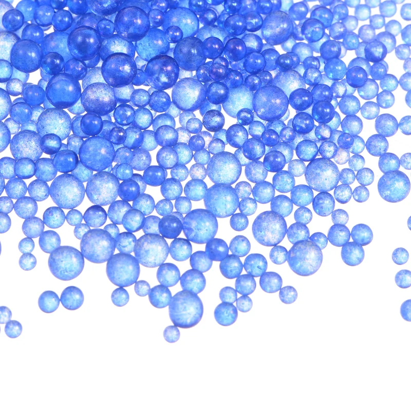 Resin Bubble Beads 450g 1-3mm Droplet Beads Sapphire Blue