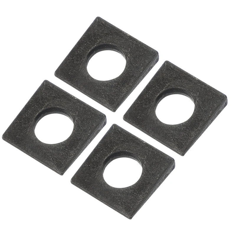 4 Pcs M18 Beveled Square Washers Thickness 3 to 9.3mm Wedge Washers Black