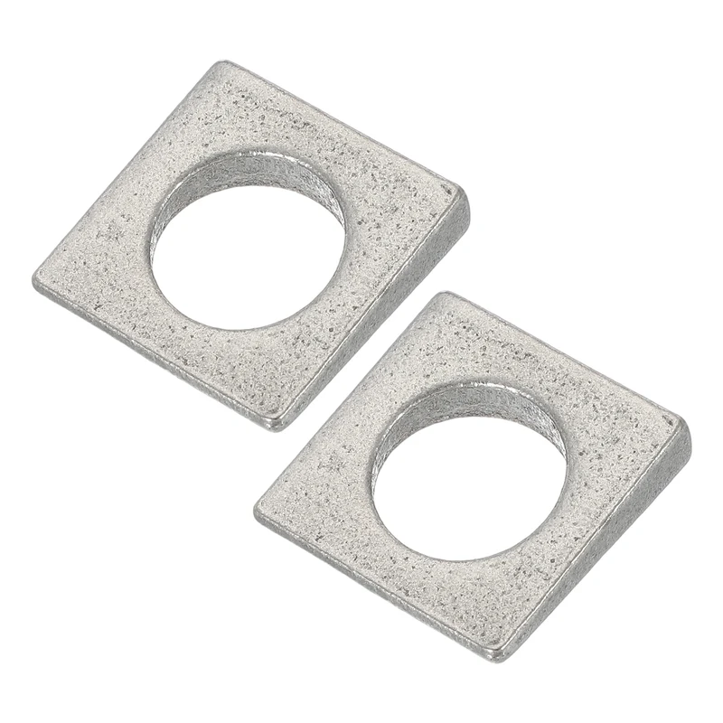 2 Pcs M22 Beveled Square Washers Thickness 3 to 9.7mm Wedge Washers Silver