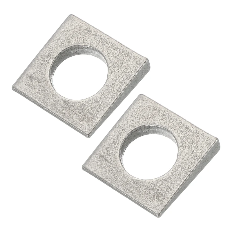 2 Pcs M20 Beveled Square Washers Thickness 3 to 9.7mm Wedge Washers Silver