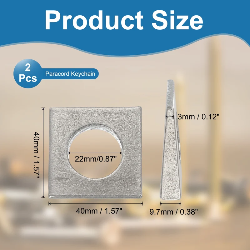 2 Pcs M20 Beveled Square Washers Thickness 3 to 9.7mm Wedge Washers Silver