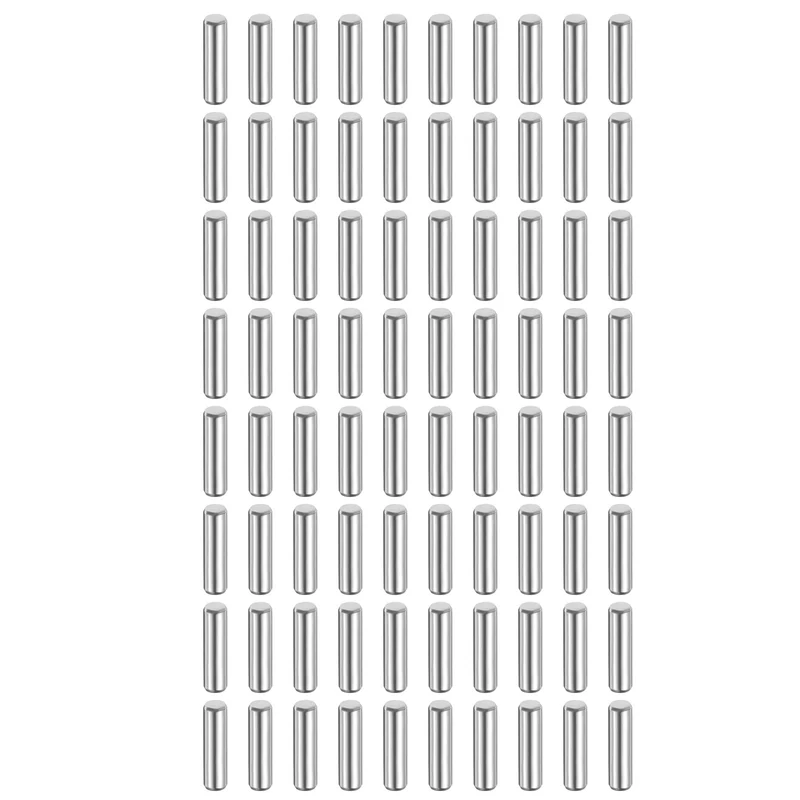 80 Pcs 3 mm x 14 mm Dowel Pins 316L Stainless Steel Shelf Support Peg Pin