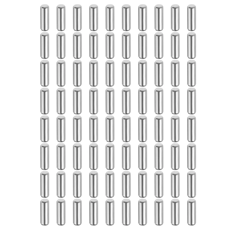 80 Pcs 3 mm x 10 mm Dowel Pins 316L Stainless Steel Shelf Support Peg Pin