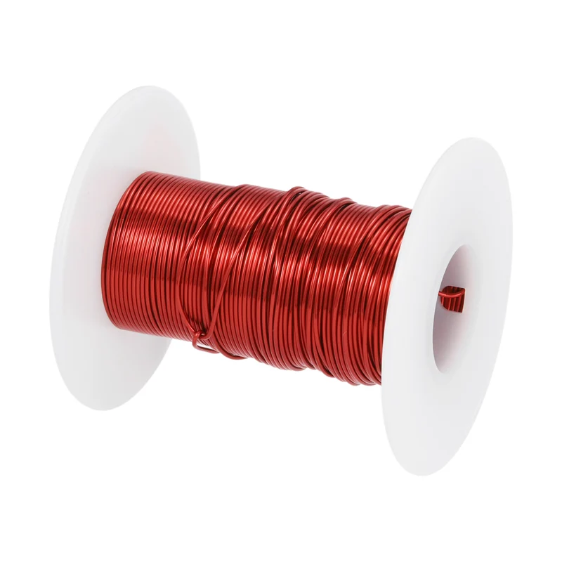 0.75mm Magnet Wire 43ft Enameled Magnet Winding Copper Wire 50g,Red