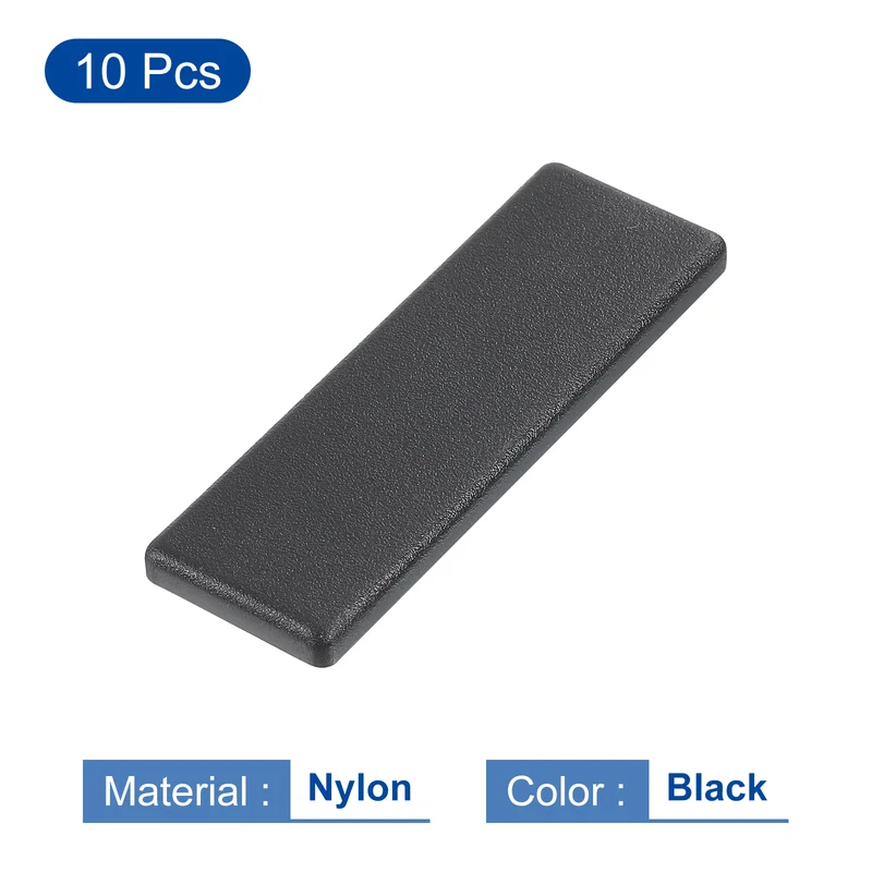 10Pcs Extruded End Cap Nylon 20x60mm 2060 Series European Black