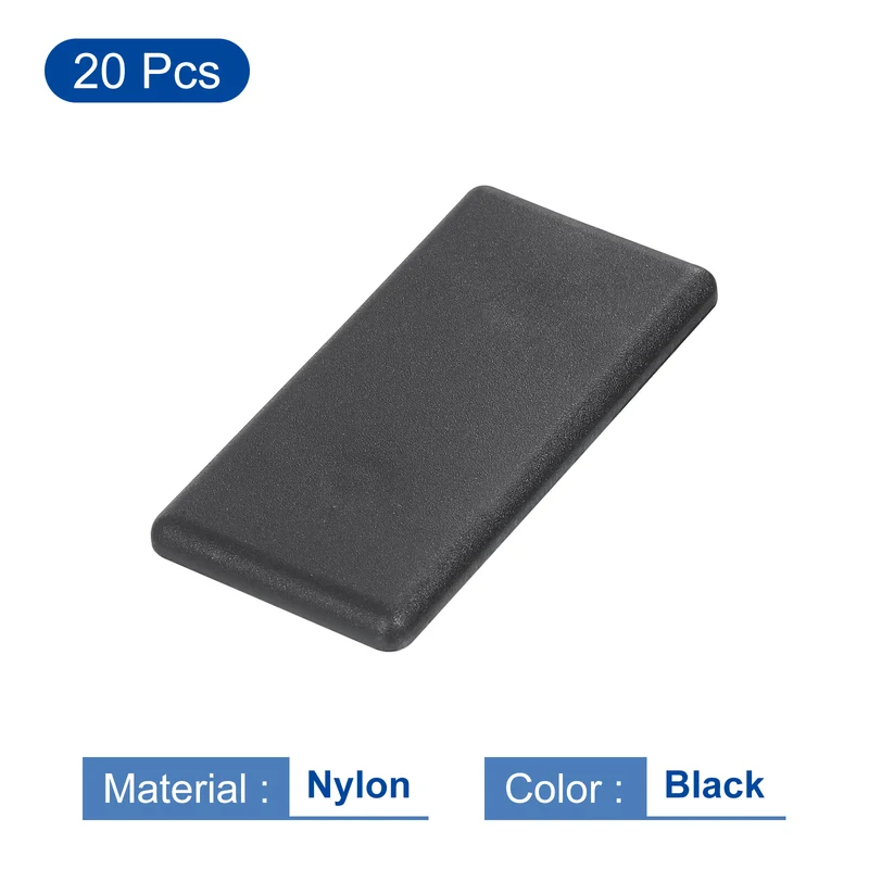 20Pcs Extruded End Cap Nylon 30x60mm 3060 Series European, Black