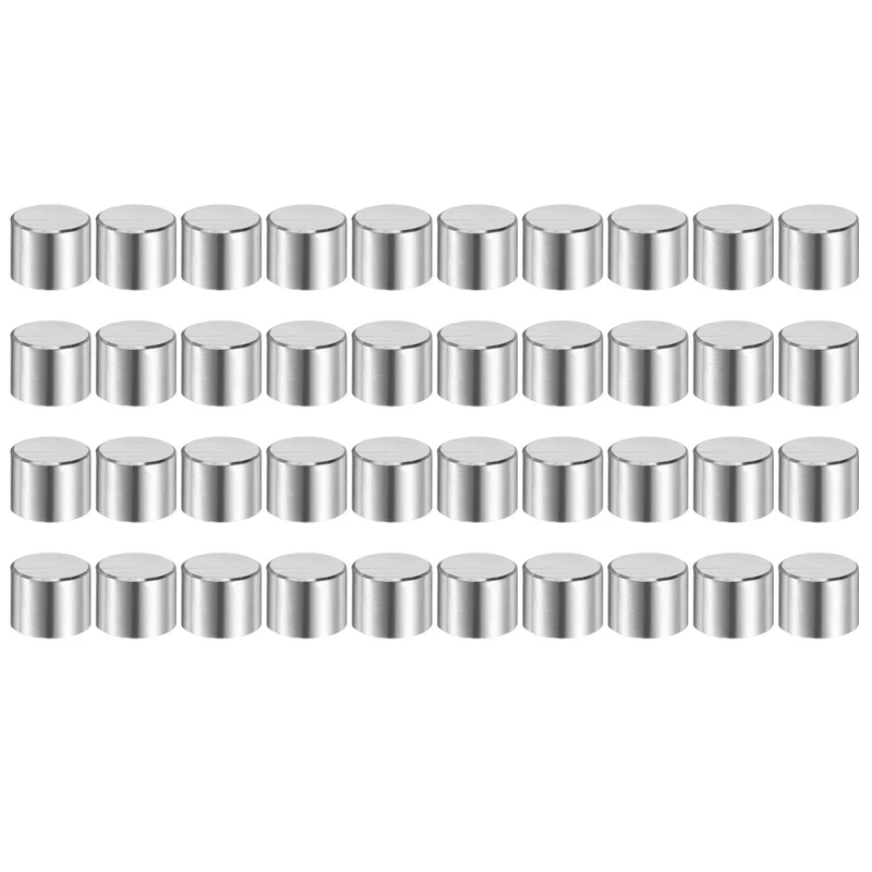 40 Pcs 10 mm x 8 mm Dowel Pins 316L Stainless Steel Shelf Support Peg Pin