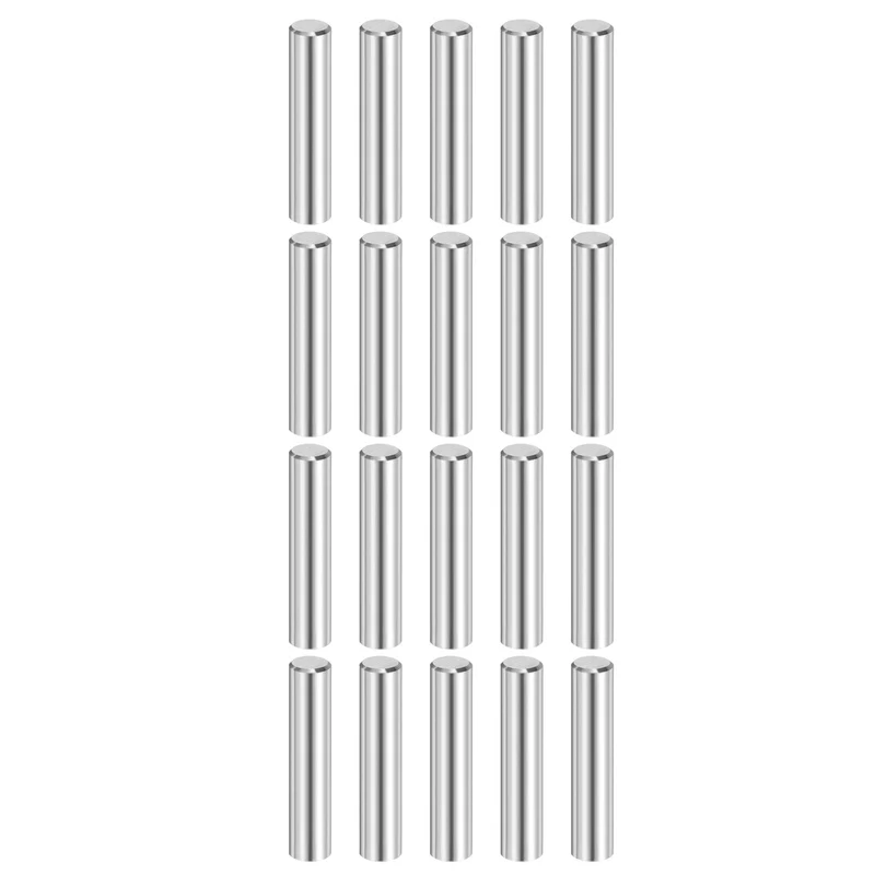 20 Pcs 8 mm x 35 mm Dowel Pins 316L Stainless Steel Shelf Support Peg Pin