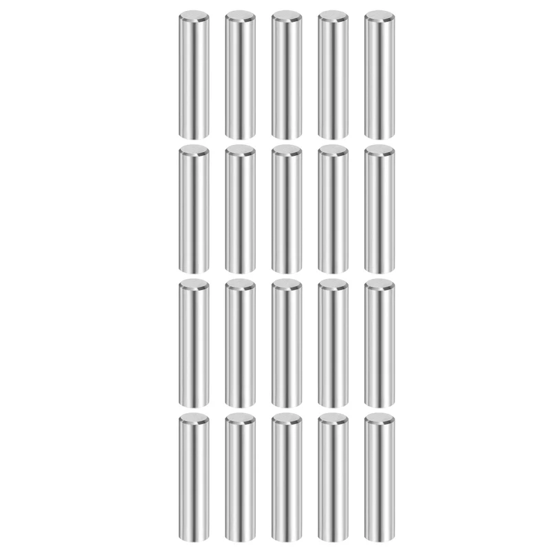 20 Pcs 8 mm x 30 mm Dowel Pins 316L Stainless Steel Shelf Support Peg Pin