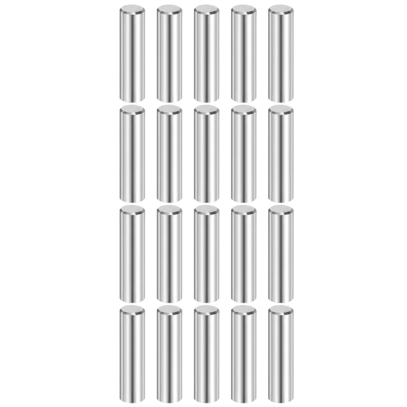 20 Pcs 8 mm x 28 mm Dowel Pins 316L Stainless Steel Shelf Support Peg Pin