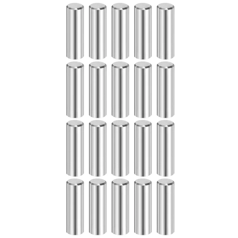 20 Pcs 8 mm x 22 mm Dowel Pins 316L Stainless Steel Shelf Support Peg Pin