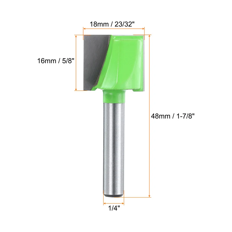 Bottom Cleaning Router Bit 1/4" Shank 23/32" x 5/8" Cut Carbide Tipped
