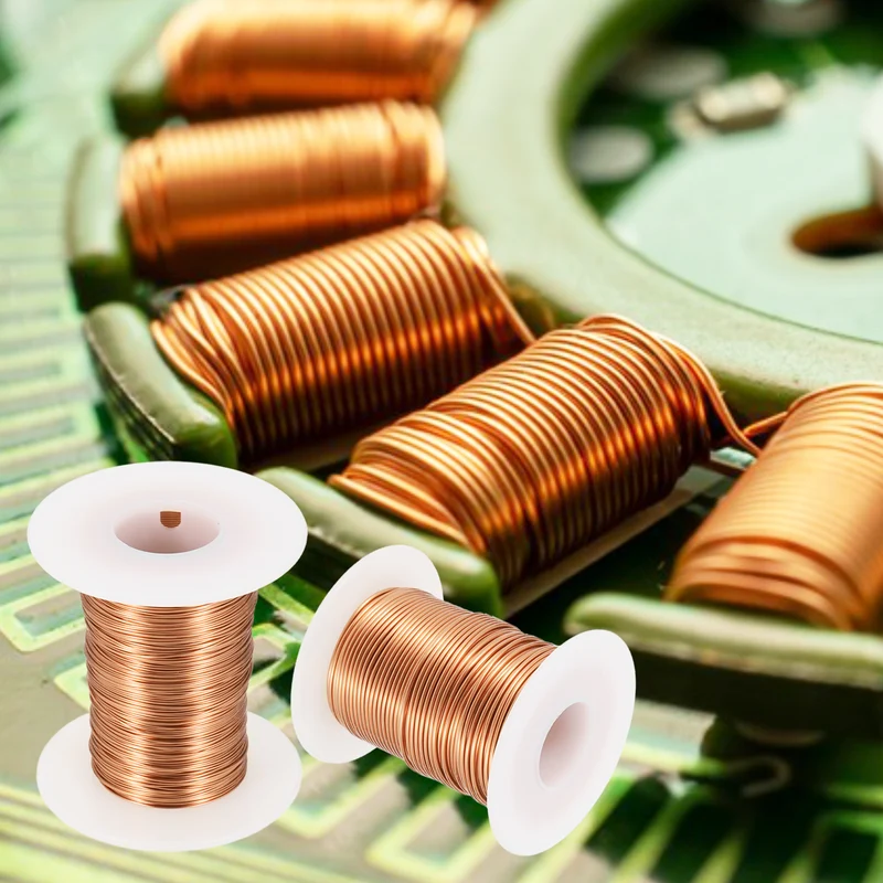 24 AWG Magnet Wire, 24 Gauge 2 oz Enameled Copper Wire, 155C(311F), Copper Color