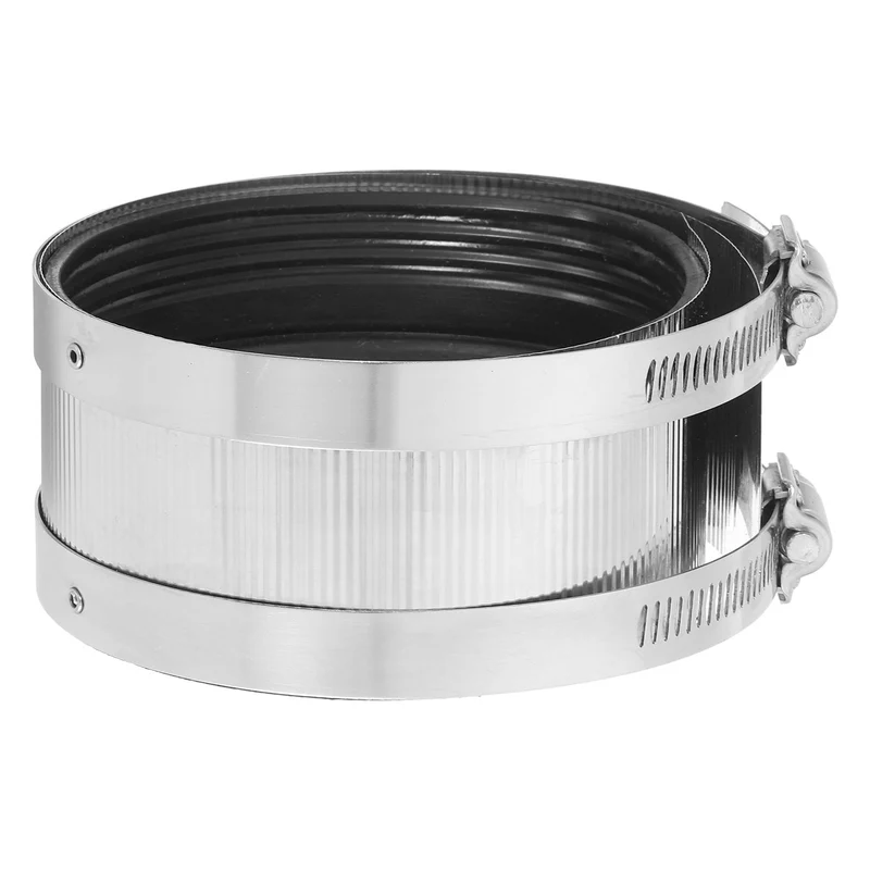 Hose Clamp, 108mm Stainless Steel Pipe Connector for PVC and Metal Pipes