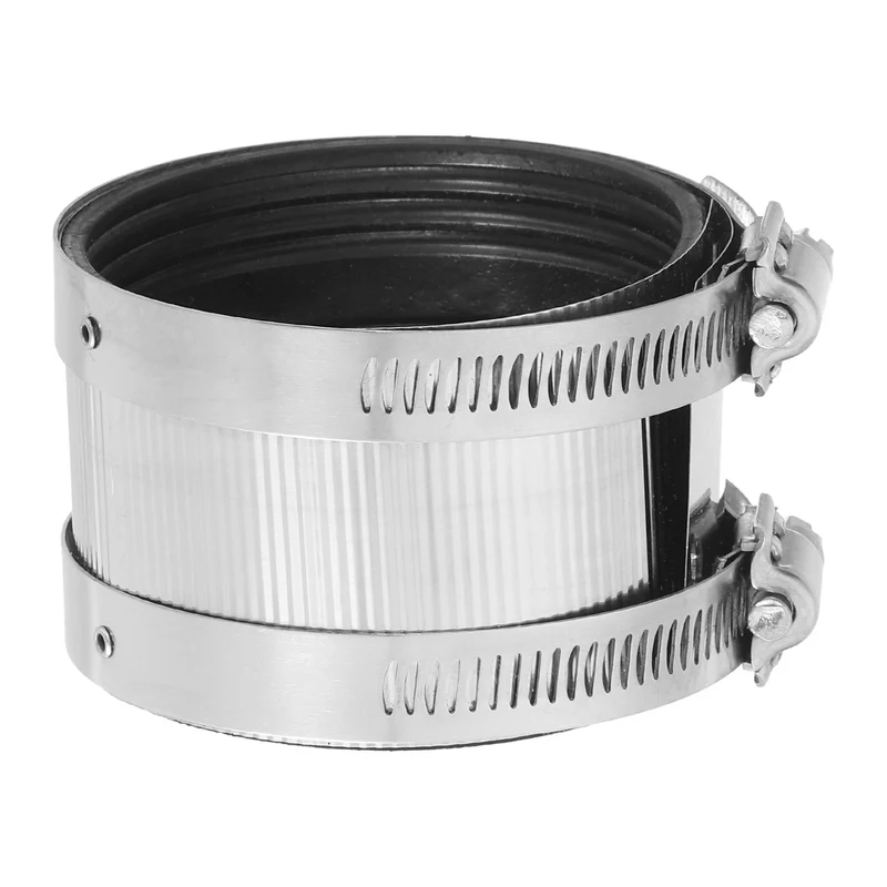 Hose Clamp, 83.1mm Stainless Steel Pipe Connector for PVC and Metal Pipes