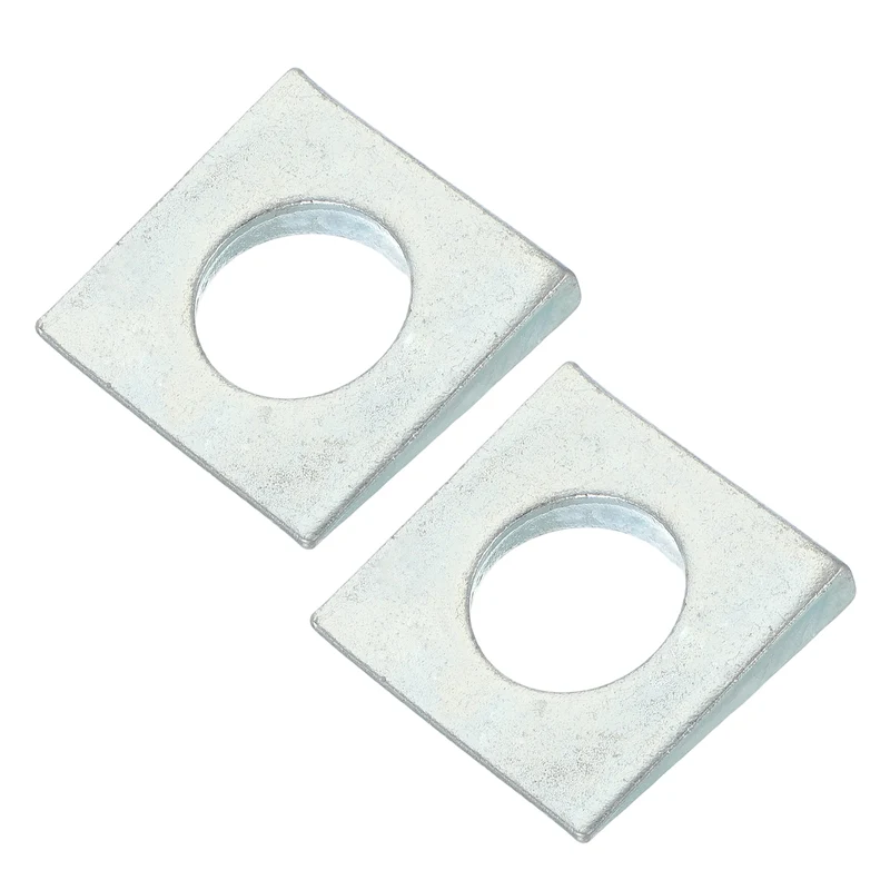 2 Pcs M30 Beveled Square Washers Thickness 3 to 12mm Galvanized Wedge Washers