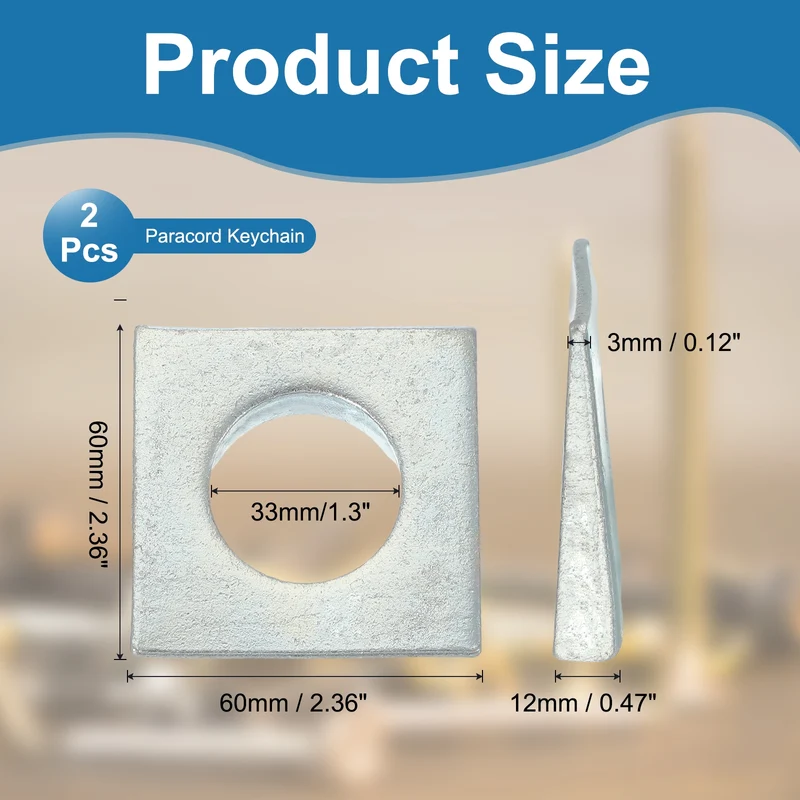 2 Pcs M30 Beveled Square Washers Thickness 3 to 12mm Galvanized Wedge Washers