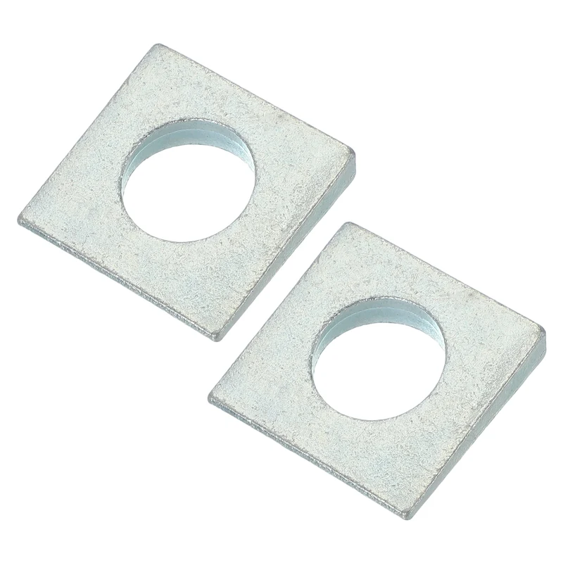 2 Pcs M24 Beveled Square Washers Thickness 3 to 10.5mm Galvanized Wedge Washers