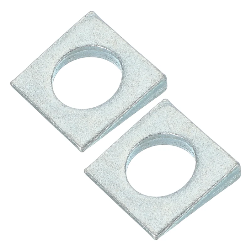 2 Pcs M22 Beveled Square Washers Thickness 3 to 9.2mm Galvanized Wedge Washers