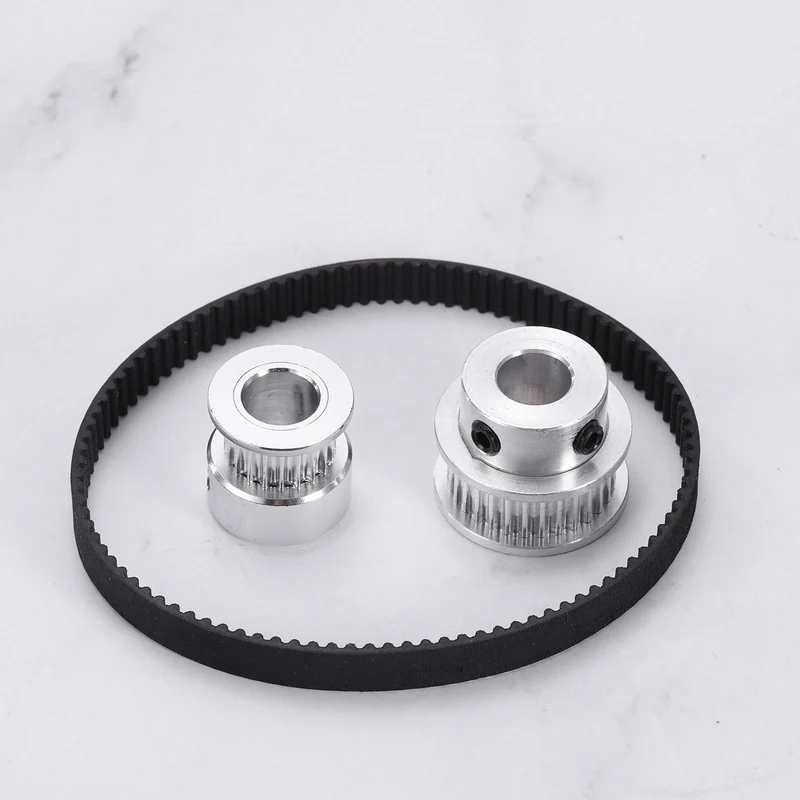 82mm GT-2 Timing Belt, 5pcs 6mm Width 2mm Pitch 3D Printing Closed Loop, Black