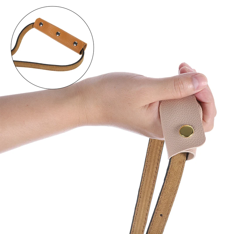 2Pcs PU Leather Luggage Handbag Handle Wrap Covers Apricot