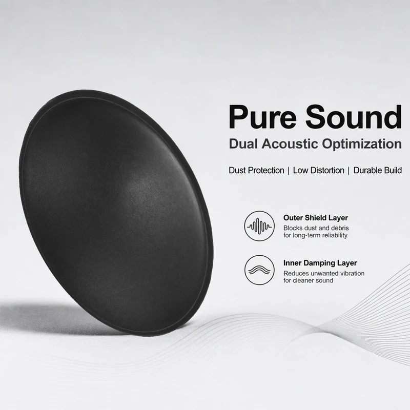 8pcs Speaker Dust Cap 90mm/3.54" OD Subwoofer Paper Cap